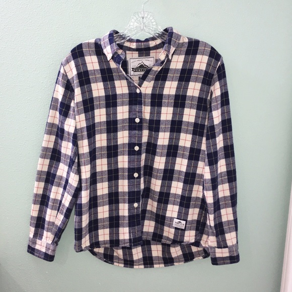 Penfield Tops - Penfield Boyfriend Fit Plaid Flannel Button Up Top